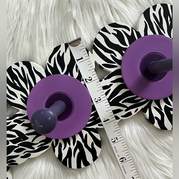 Vintage Bombay Kids Purple Pegged Zebra Clothes/Jewelry Rack - Picture 9 of 12